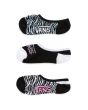 Pack Calcetines Invisibles Vans Zebra Daze Canoodle negros para mujer