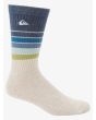 Calcetín largo Quiksilver Swell Ivory Heather para hombre marfil