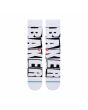 Calcetines Stance Baker Crew blancos Unisex frontal