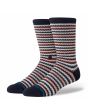 Calcetines Stance Chiclets Waffle Knit Crew Azul Marino Unisex
