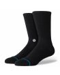 Calcetines Stance Icon Crew Sock Negro-Blanco Unisex