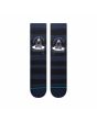 Calcetines Stance Stay Off my wave en color azul marino con rayas negras Unisex frontal