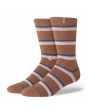 Calcetines Stance Strata marrones con rayas Unisex