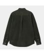Camisa de manga larga de pana Carhartt WIP Madison Cord Shirt Plant Wax para hombre posterior