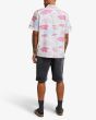 Hombre con camisa de manga corta Deus Ex Machina Dub Bass Blanco Vintage espalda