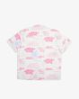 Camisa de manga corta con ajuste relajado Deus Dub Bass Blanco Vintage para hombre posterior