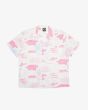 Camisa de manga corta con ajuste relajado Deus Dub Bass Blanco Vintage para hombre