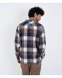 Hombre con camisa de franela Hurley Ranger Azul Marino a cuadros posterior