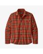 Camisa de franela de manga larga Patagonia Lightweight Fjord roja a cuadros para hombre