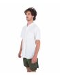 Hombre con camisa de manga corta Hurley One and Only Stretch Blanca Jaspeada lateral