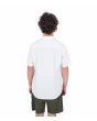 Hombre con camisa de manga corta Hurley One and Only Stretch Blanca Jaspeada posterior