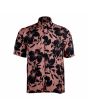 Camisa de manga corta Lightning Bolt Continual Flower rosa floral para hombre