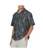 Hombre con Camisa de manga corta Lightning Bolt Tropical Earth Gris lateral