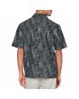 Hombre con Camisa de manga corta Lightning Bolt Tropical Earth Gris posterior