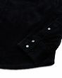 Camisa de pana Deus Ex Machina Western Cord Shirt Negra para hombre botones