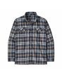 Camisa de franela Patagonia Men's Organic Cotton Midweight Fjord Flannel Shirt Fields New Navy para hombre
