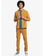 Hombre con camisa de Manga Larga Quiksilver marrón Smoke Trail abierta