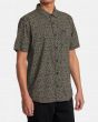 Hombre con camisa de manga corta RVCA Morning Glory Negra derecha