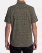 Hombre con camisa de manga corta RVCA Morning Glory Negra posterior