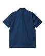 Camisa de manga corta Carhartt WIP Master Short Elder Azul para hombre posterior