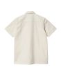 Camisa de manga corta Carhartt WIP Master Shirt Blanco Cera para hombre posterior