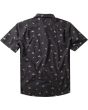 Camisa surfera de manga corta Vissla Radical Eco negra para hombre posterior