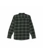 Camisa de manga larga Volcom Caden Plaid Negra para hombre posterior