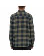 Hombre con Camisa de manga larga Volcom Caden Plaid Azul Marino posterior