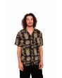 Hombre con camisa de manga corta Volcom Featured Artist Tetsunori Negra frontal