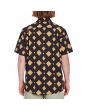 Hombre con camisa de manga corta Volcom Grit Mandala negra espalda