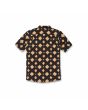 Camisa de manga corta Volcom Grit Mandala negra para hombre posterior