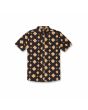 Camisa de manga corta Volcom Grit Mandala negra para hombre