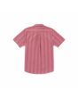 Camisa de manga corta Volcom Newbar Stripe Washed Ruby para hombre posterior