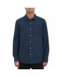 Hombre con Camisa de manga larga Volcom Veeco Oxford Azul Marino 