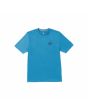 Camiseta de manga corta con protección solar UV 50+ Volcom Stone Stamp UV Azul para hombre
