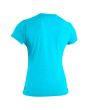 Camiseta de protección solar con manga corta O'Neill Womens Blueprint Sun Shirt turquesa para mujer posterior