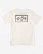 Camiseta orgánica de manga corta Billabong A/Div Arch blanca para hombre posterior