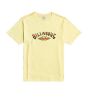 Camiseta de manga corta Billabong Arch amarilla para hombre