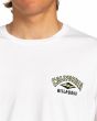 Hombre con camiseta de manga corta Billabong Arch Dreamy Place blanca estampado pecho