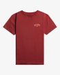 Camiseta de manga corta Billabong Arch Fill roja para niños de 8 a 16 años