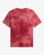 Camiseta de manga corta Billabong Arch Tie Dye Roja para hombre posterior