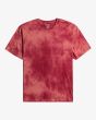 Camiseta de manga corta Billabong Arch Tie Dye Roja para hombre
