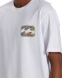 Hombre con camiseta de manga corta Billabong Crayon Wave Blanca logo