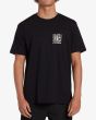 Hombre con camiseta orgánica de manga corta Billabong Coral Gardeners Horizon Negra