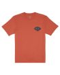 Camiseta Premium de manga corta Billabong Crayon Wave Coral para hombre