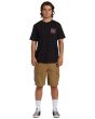 Hombre con camiseta de manga corta Billabong Crayon Wave Negra corte Premium