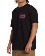 Hombre con camiseta de manga corta Billabong Crayon Wave Negra lateral