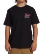 Hombre con camiseta de manga corta Billabong Crayon Wave Negra