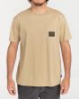 Hombre con camiseta de manga corta Billabong Lounge Pocket beige