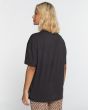 Mujer con camiseta de manga corta Billabong Midnight Blooms Negra espalda